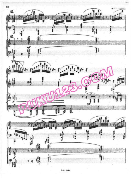 天天钢琴网-免费下载Busoni - Piano Concerto in C Major Op.39 Mov.3 - 2 Pianos 双钢琴版第3乐章