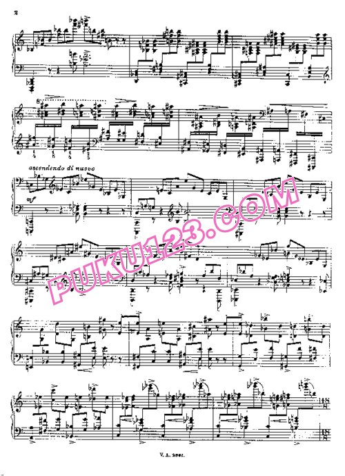 天天钢琴网-免费下载Busoni - Piano Concerto in C Major Op.39 Mov.4 Cadenza - longer version 第4乐章加长华彩段
