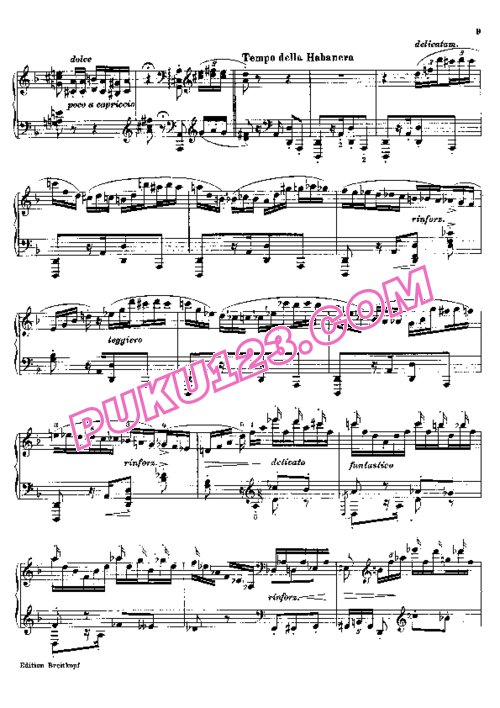 天天钢琴网-免费下载Busoni - Sonatina No.6 Kammer Fantasie über Bizets Carmen