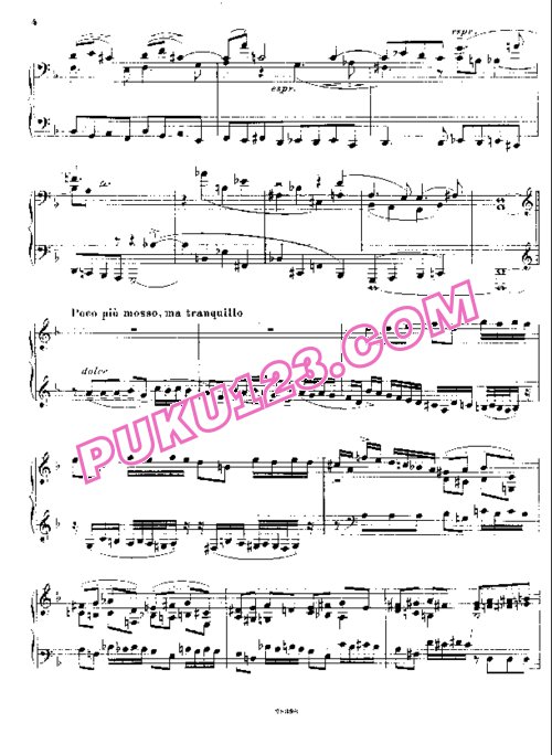 天天钢琴网-免费下载Busoni - Sonata Brevis in Signo Joannis Sebastiani Magni