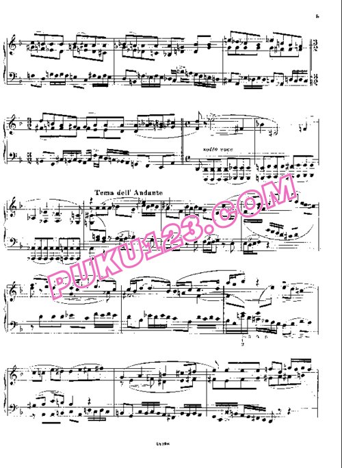 天天钢琴网-免费下载Busoni - Sonata Brevis in Signo Joannis Sebastiani Magni