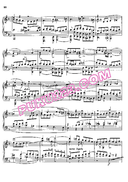 天天钢琴网-免费下载Busoni - Fantasia Contrappuntistica KiV 256
