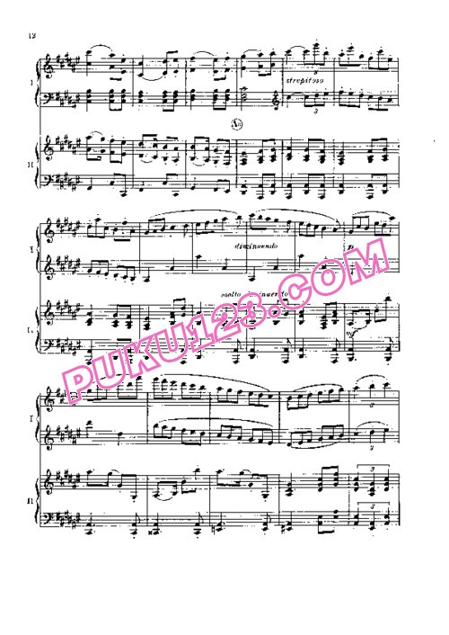 天天钢琴网-免费下载Casadesus - Trois Danses Méditerranéennes Op.36 - 2 Pianos