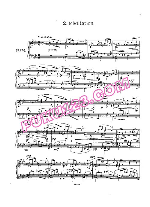 天天钢琴网-免费下载Catoire - Quatre Morceaux Op.12