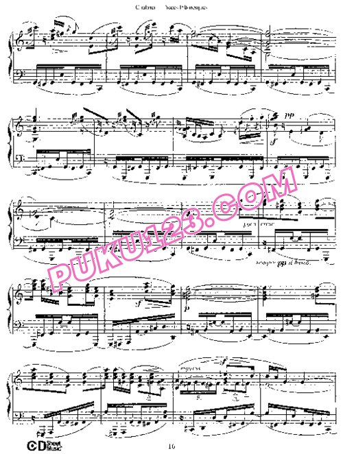 天天钢琴网-免费下载Chabrier - 10 Pièces Pittoresques