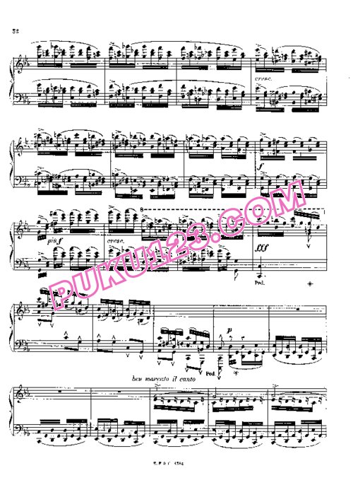 天天钢琴网-免费下载Chaminade - Etude de concert Op.35-4