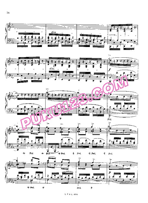 天天钢琴网-免费下载Chaminade - Etude de concert Op.35-4