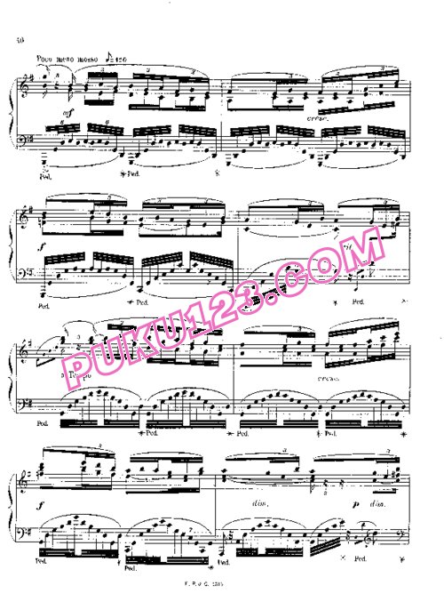 天天钢琴网-免费下载Chaminade - Etude de concert Op.35-5