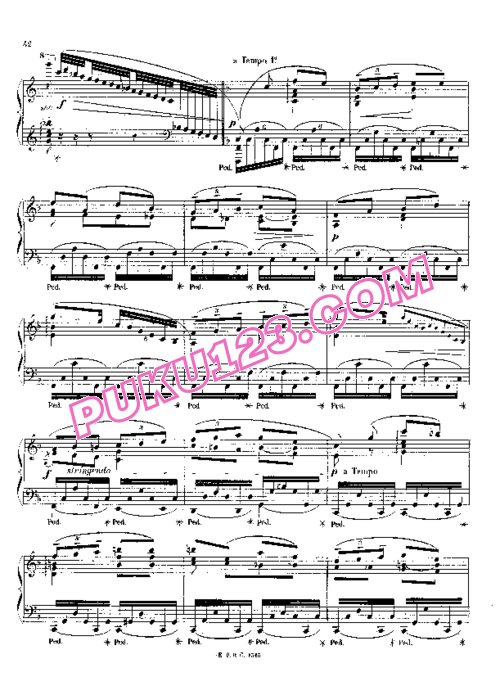 天天钢琴网-免费下载Chaminade - Etude de concert Op.35-5