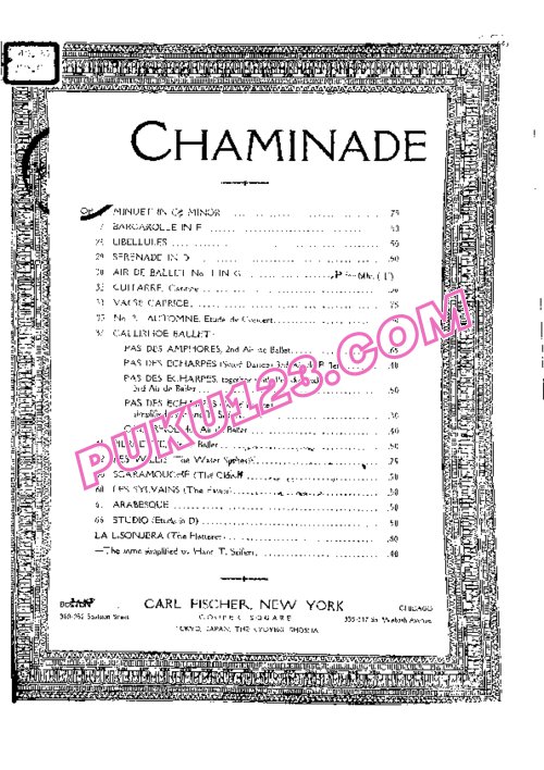 天天钢琴网-免费下载Chaminade - Air De Ballet Op.30