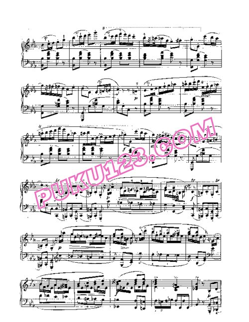 天天钢琴网-免费下载Chopin - Rondo in c Minor Op.1