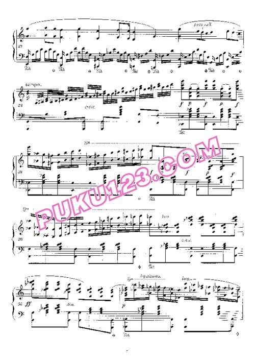 天天钢琴网-免费下载Chopin - Introduction Et Polonaise Brillante Op.3 车尔尼改编钢琴独奏版