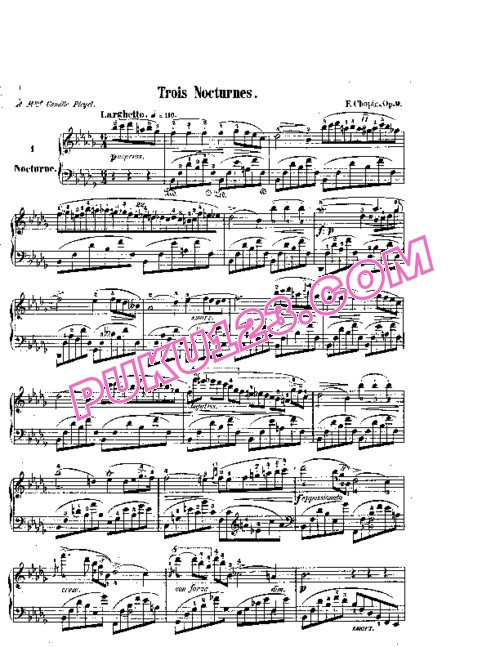 天天钢琴网-免费下载Chopin - Trois Nocturnes Op.9
