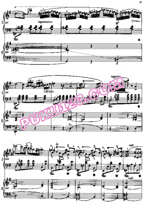 天天钢琴网-免费下载Chopin - Piano Concerto No.1 in e Minor Op.11 - 2 Pianos