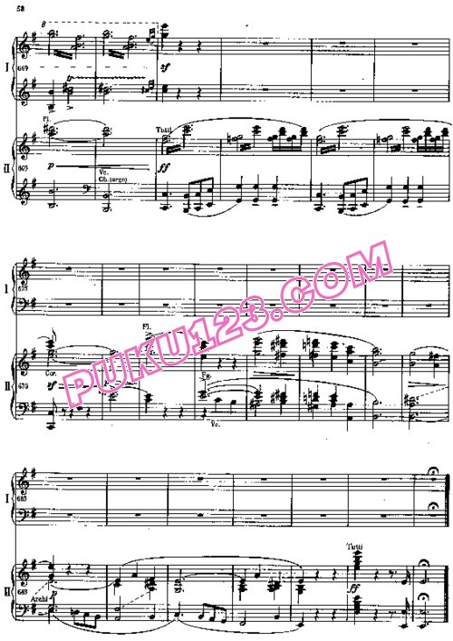 天天钢琴网-免费下载Chopin - Piano Concerto No.1 in e Minor Op.11 - 2 Pianos