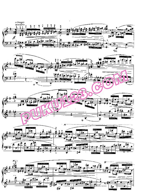 天天钢琴网-免费下载Chopin - Piano Concerto No.1 in e Minor Op.11 钢琴独奏版