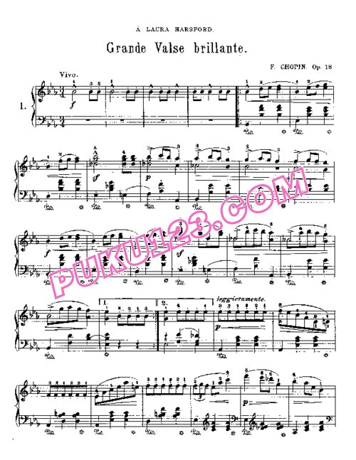天天钢琴网-免费下载Chopin - Grande Valse Brillante Op.18