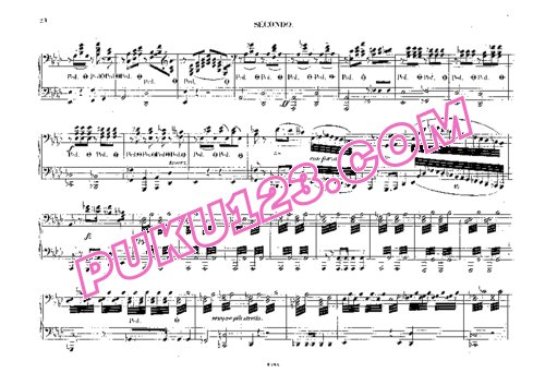 天天钢琴网-免费下载Chopin - Piano Concerto No.2 in f Minor Op.21 - 4 Hands