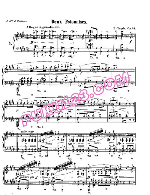天天钢琴网-免费下载Chopin - Deux Polonaises Op.26