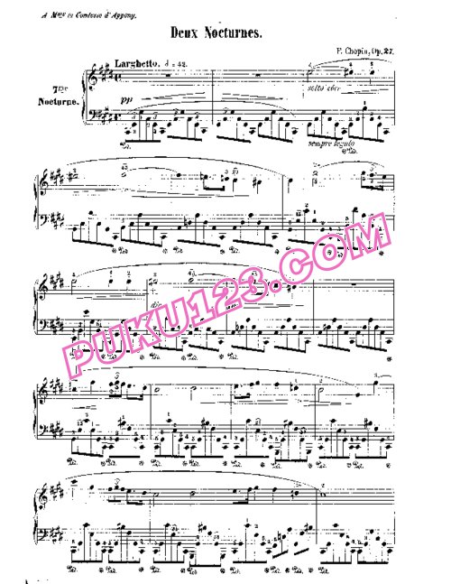 天天钢琴网-免费下载Chopin - Deux Nocturnes Op.27