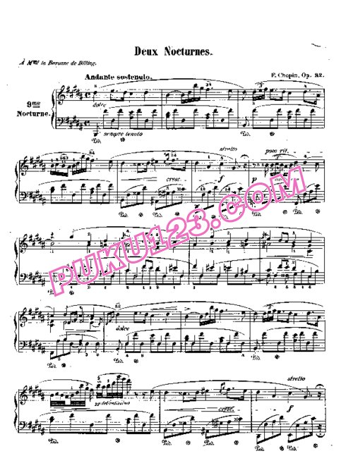 天天钢琴网-免费下载Chopin - Deux Nocturnes Op.32