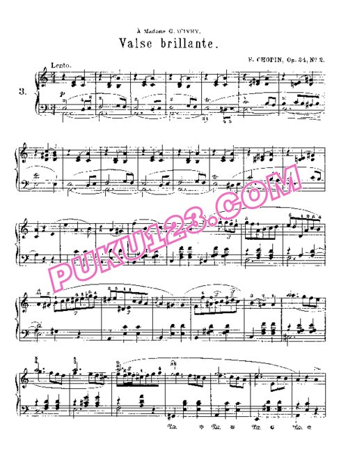 天天钢琴网-免费下载Chopin - Trois Valses Brillante Op.34