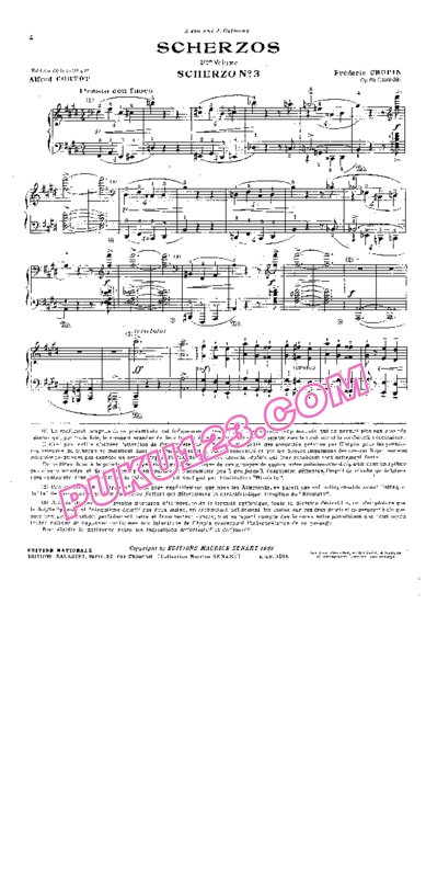 天天钢琴网-免费下载Chopin - Cortot - Scherzo no.3 in c-Sharp Minor Op.39 柯尔托教学版