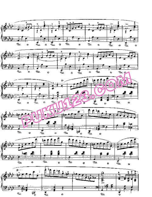 天天钢琴网-免费下载Chopin - Grande Valse in A-flat Major Op.42