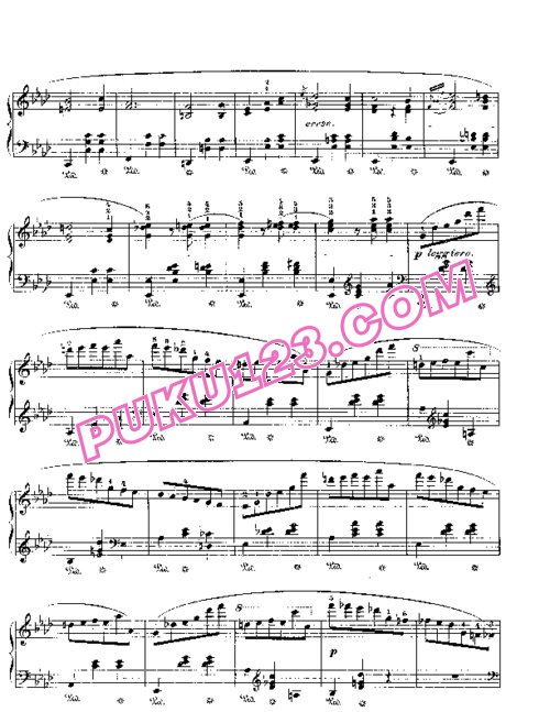 天天钢琴网-免费下载Chopin - Grande Valse in A-flat Major Op.42