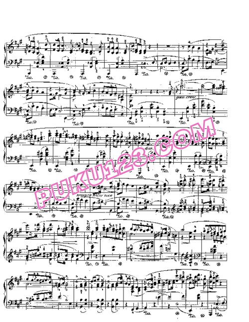天天钢琴网-免费下载Chopin - Polonaise in f-Sharp Minor Op.44