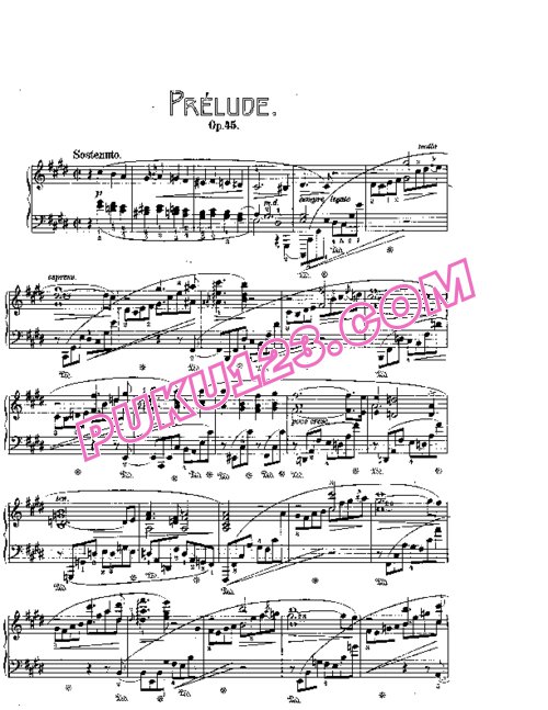 天天钢琴网-免费下载Chopin - Prelude in c-Sharp Minor Op.45