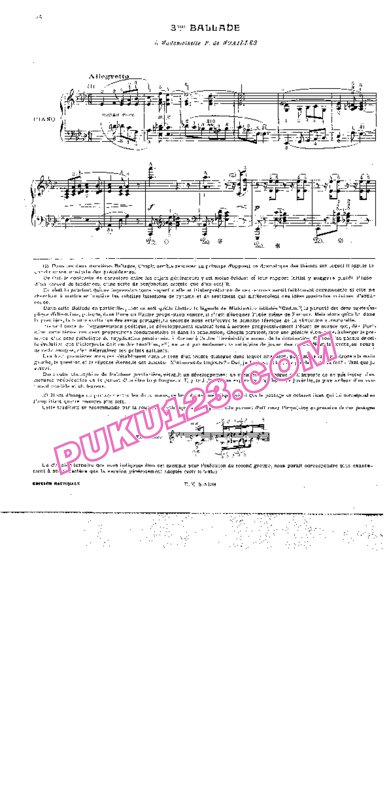 天天钢琴网-免费下载Chopin - Ballade No.3 in A-flat Major Op.47 柯尔托教学版