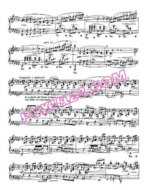 天天钢琴网-免费下载Chopin - Impromptu No.3 in G-flat Major Op.51