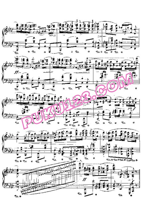 天天钢琴网-免费下载Chopin - Polonaise in A-flat Major, Heroique Op.53