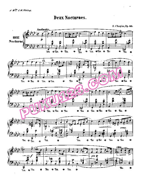 天天钢琴网-免费下载Chopin - Deux Nocturnes Op.55