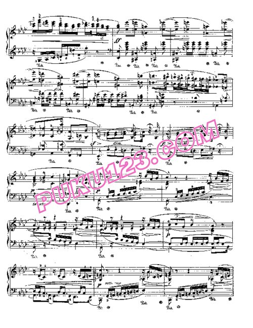 天天钢琴网-免费下载Chopin - Polonaise Fantasie in A-flat Major Op.61