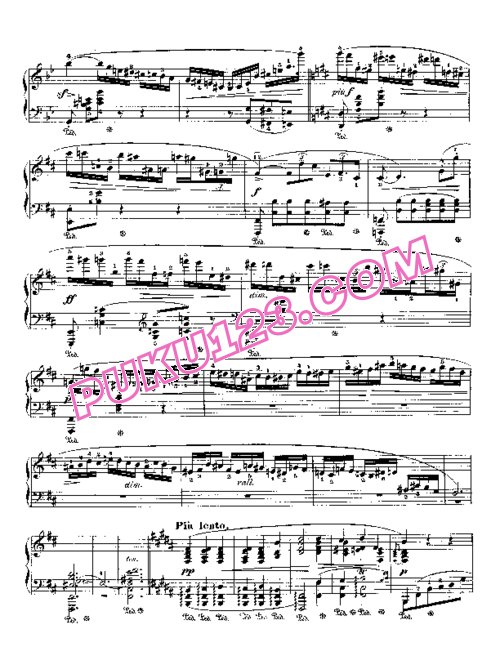 天天钢琴网-免费下载Chopin - Polonaise Fantasie in A-flat Major Op.61