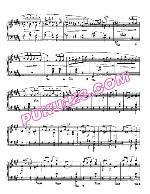 天天钢琴网-免费下载Chopin - Trois Mazurkas Op.63