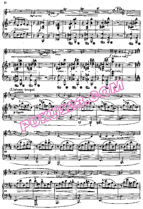 天天钢琴网-免费下载Chopin - Sonata For Cello And Piano in g Minor Op.65 大提琴与钢琴谱