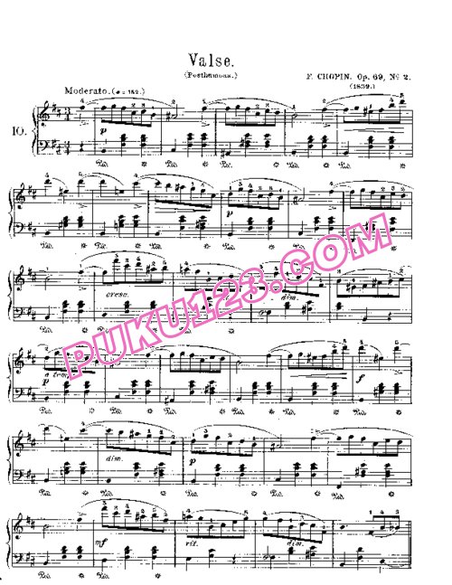 天天钢琴网-免费下载Chopin - Deux Valses Op.69