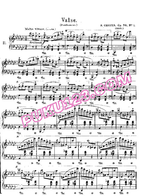 天天钢琴网-免费下载Chopin - Trois Valses Op.70