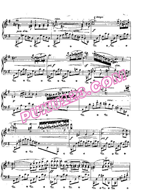 天天钢琴网-免费下载Chopin - Nocturne in e Minor Op.72-1
