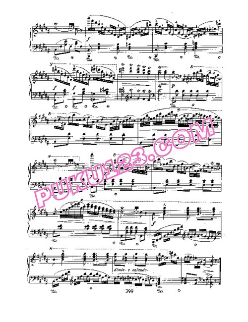 天天钢琴网-免费下载4. 升g小调波兰舞曲Chopin - Polonaise in g-flat Minor Op.posth, 1822
