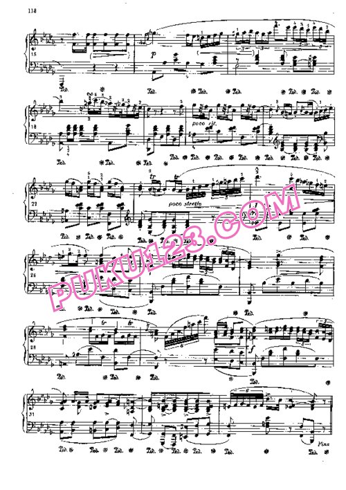 天天钢琴网-免费下载5. 降b小调波兰舞曲“告别”Chopin - Polonaise in b-flat Minor, Adieu, Op.posth, 1826