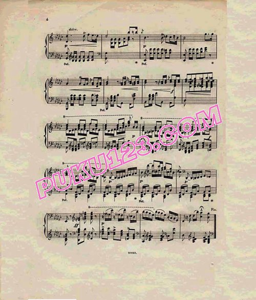天天钢琴网-免费下载6. 降G大调波兰舞曲Chopin - Polonaise in G-flat Major Op.posth, 1829