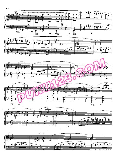 天天钢琴网-免费下载8. a小调玛祖卡舞曲“埃米尔·加亚尔德”Chopin - Mazurka in a Minor, Emile Gaillard