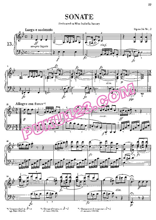 天天钢琴网-免费下载Clementi - Sonata in g Minor Op.34-2