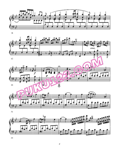 天天钢琴网-免费下载Clementi - Sonate op 2 no 6 B Flat major