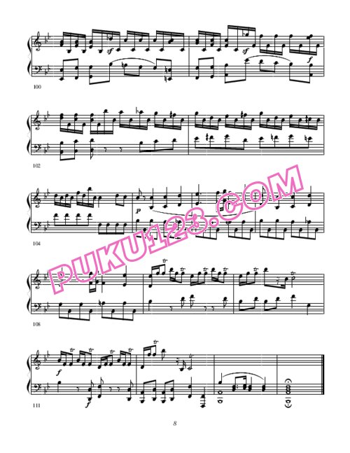 天天钢琴网-免费下载Clementi - Sonate op 2 no 6 B Flat major