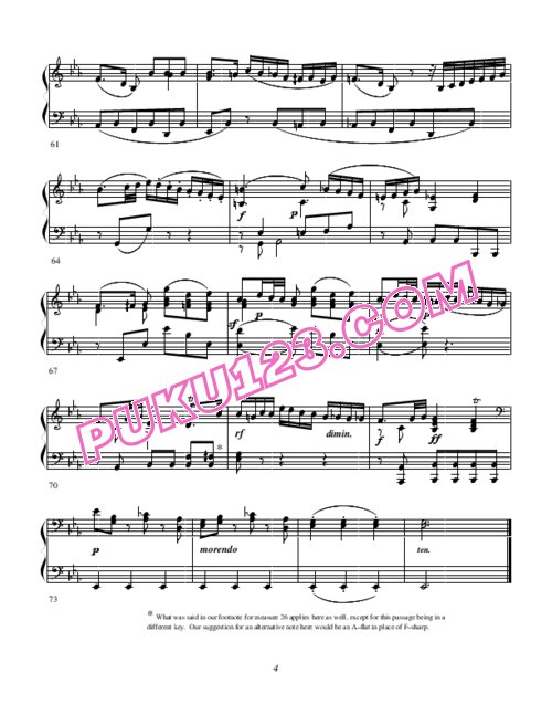 天天钢琴网-免费下载Clementi - Sonate op 6 no 2 E Flat major